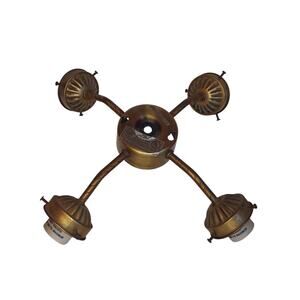 VINTAGE - 10" UL 4 Arm Ceiling Fan Light Kit Fixture